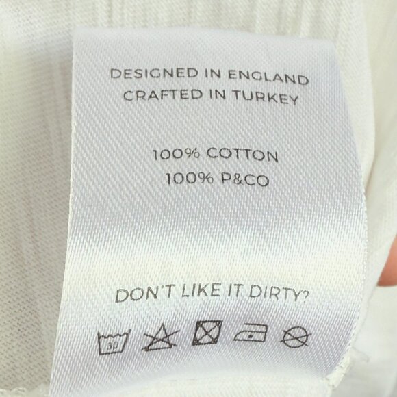 P&CO Romance Ain’t Dead Tee White Extra Small Skeleton Graphic T-Shirt - Picture 5 of 10